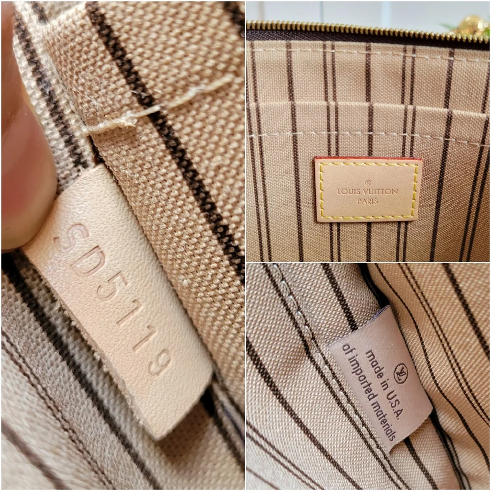 Louis Vuitton Neverfull Clutch Wristlet Crossbody - Monogram
